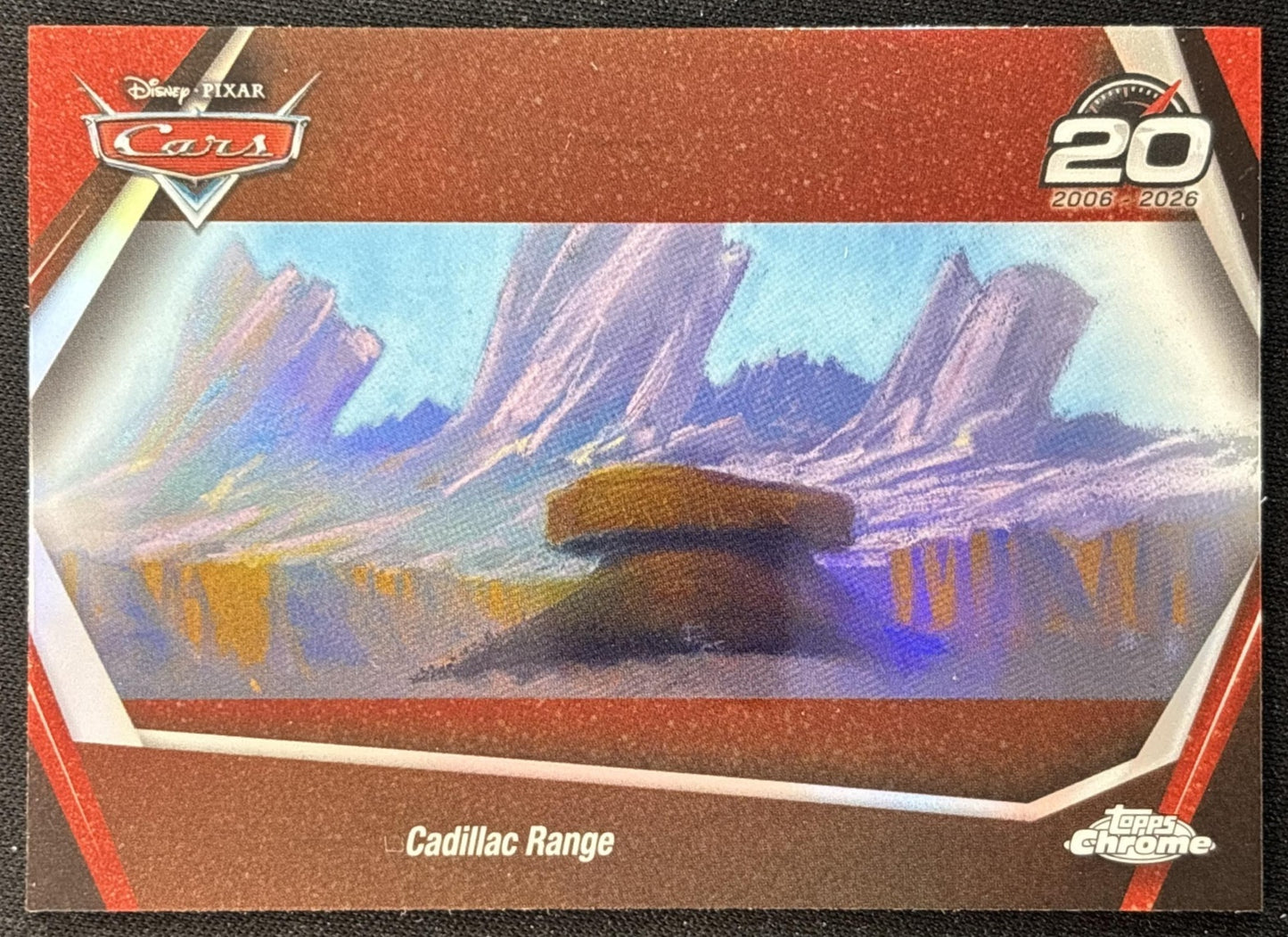 Mater Meets Lightning 2026 Topps Chrome Disney Cars 20th Anniversary Front