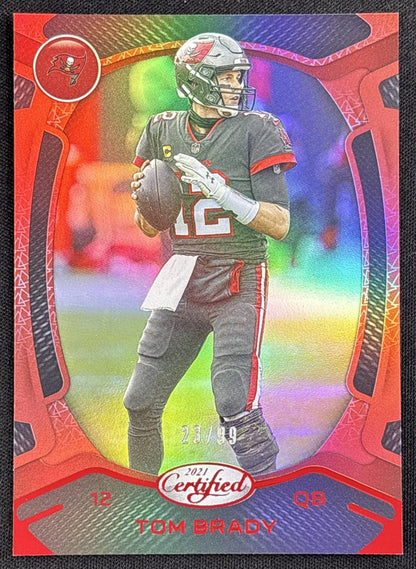 Tom Brady 2021 Panini Certified Mirror Red /99 Buccaneers