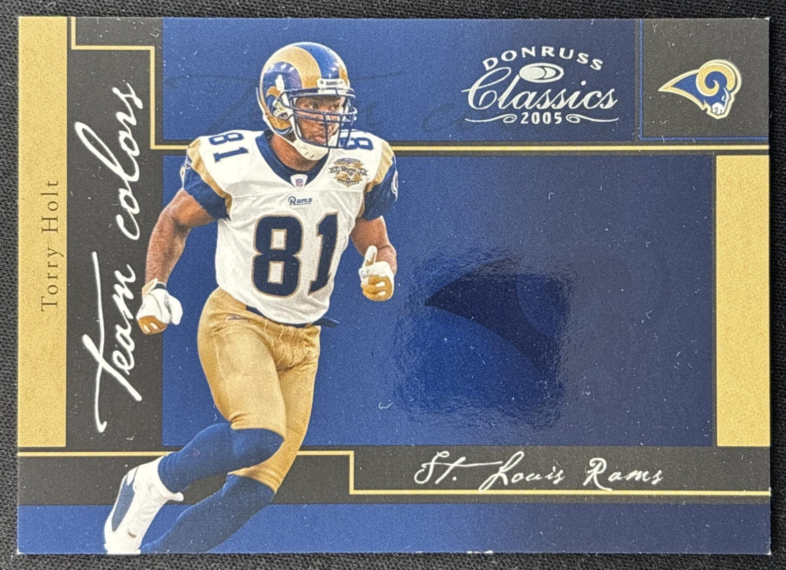 Torry Holt 2005 Donruss Classics Team Colors Silver /500 Rams front