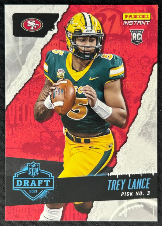 Trey Lance 2021 Panini Instant NFL Draft Night 49ers