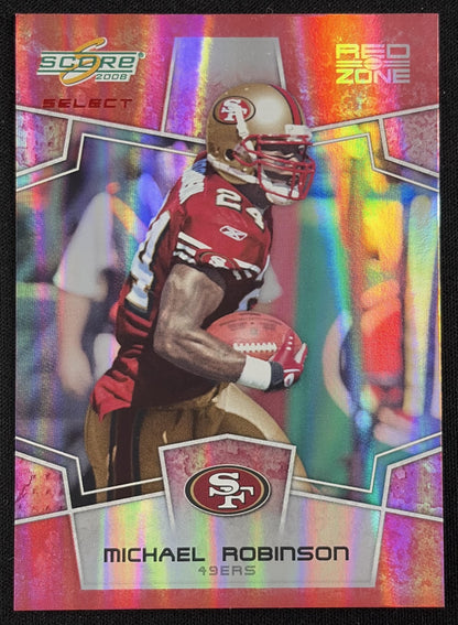 Michael Robinson 2008 Score Select Red Zone /30 49ers - Front