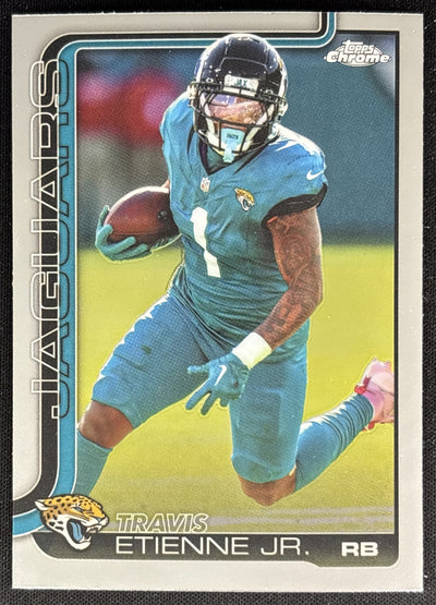 Travis Etienne Jr. 2025 Topps Chrome Jaguars Sports Trading Cards