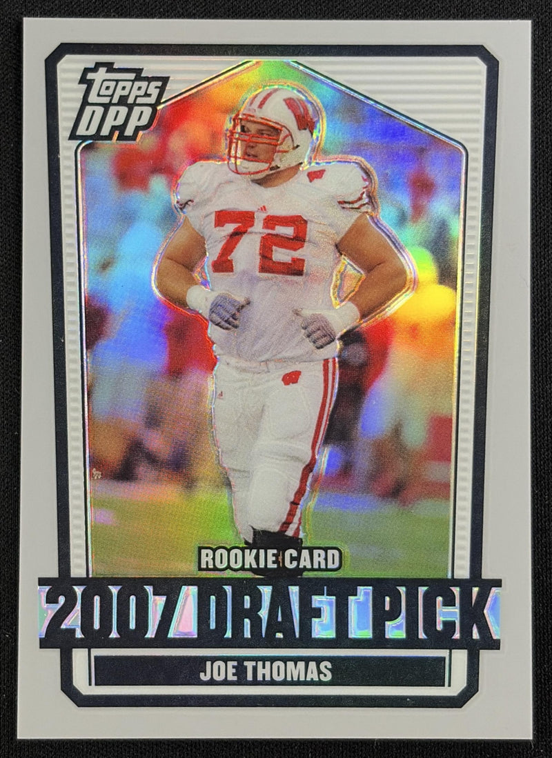 Joe Thomas 2007 Topps Draft Picks & Prospects Chrome Silver Refractors /125 Badgers
