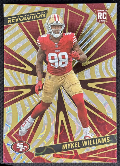 Mykel Williams 2025 Panini Revolution Rookies Groove 49ers Default Title Sports Trading Cards