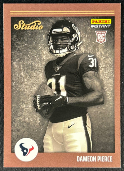 Dameon Pierce 2022 Instant Studio Rookies Texans Sports Trading Card