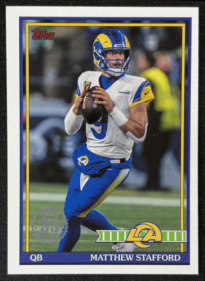 Matthew Stafford 2026 Topps 1991 Rams front