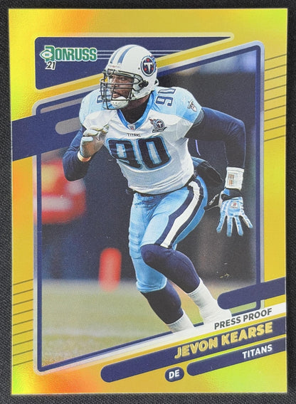 Jevon Kearse 2021 Panini Donruss Press Proof Premium Titans - Tennessee Titans