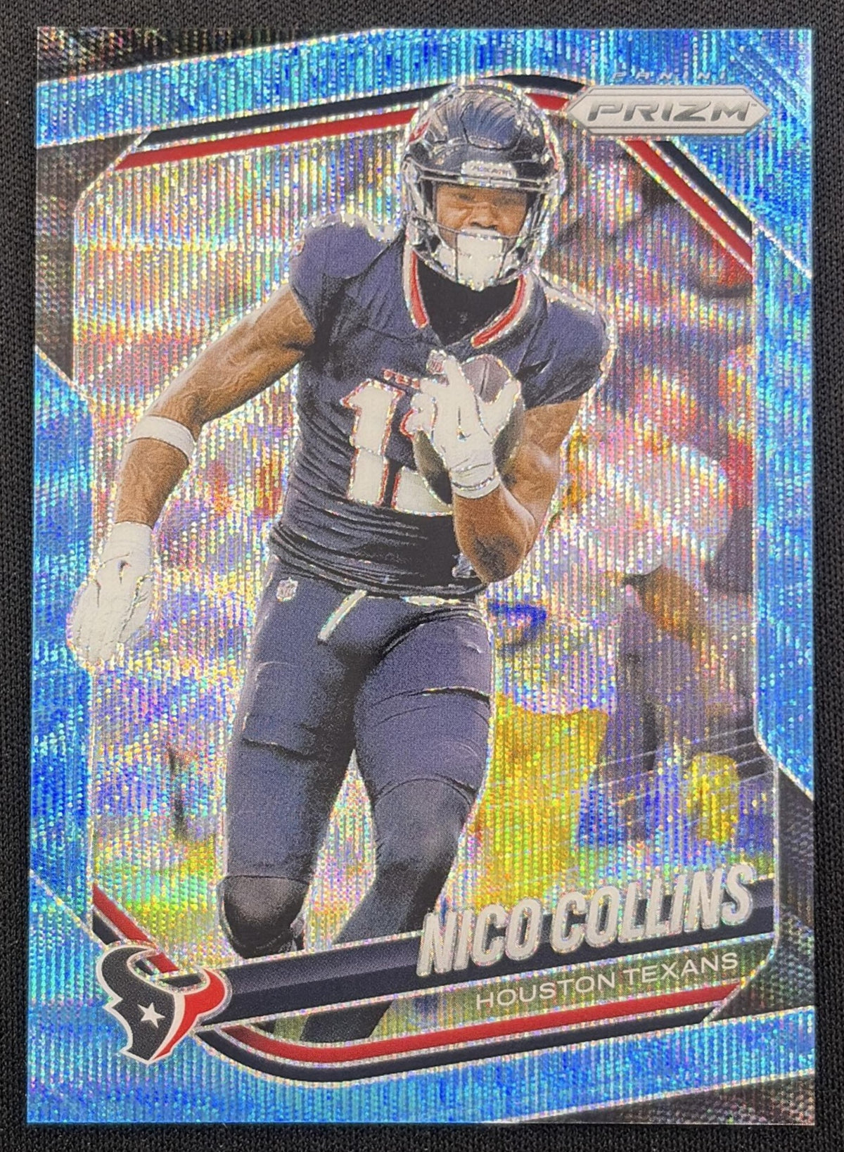 Nico Collins 2025 Panini Prizm Blue Wave /230 Texans