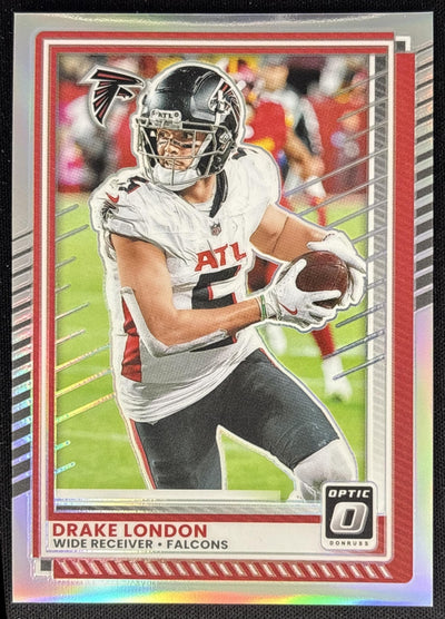 Drake London 2025 Panini Donruss Optic Holo Prizm Falcons