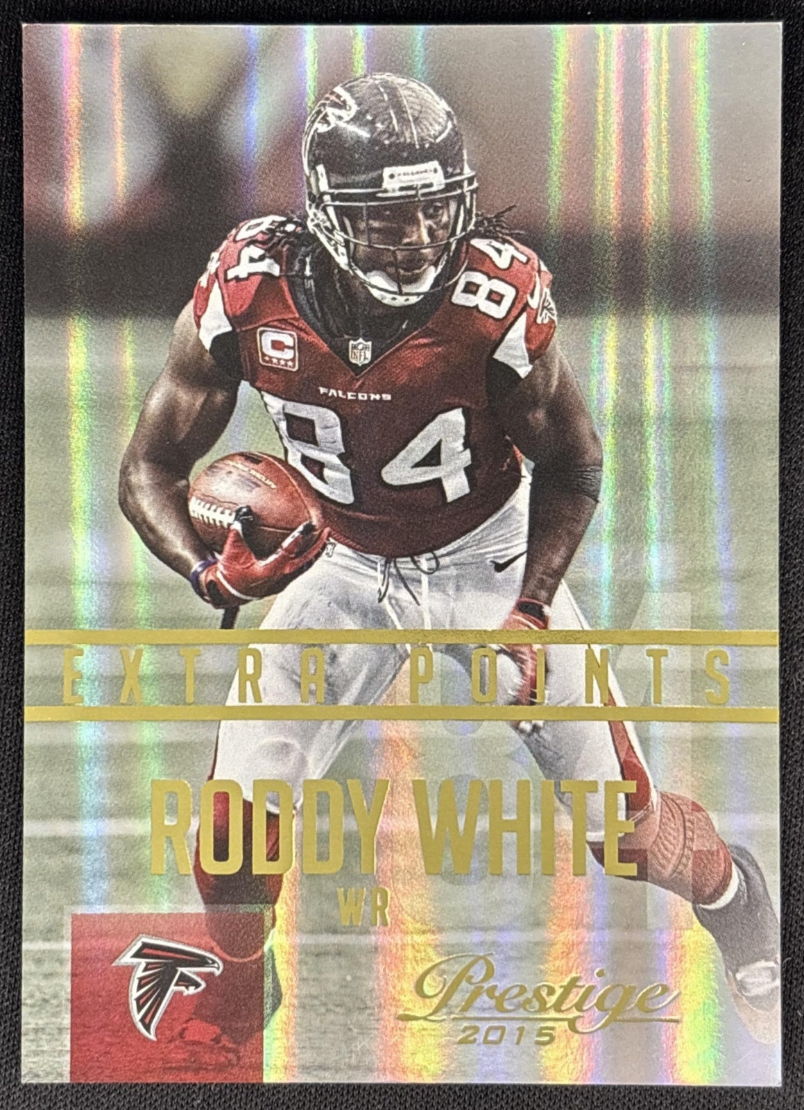 Roddy White 2015 Panini Prestige Extra Points Gold /50 Falcons front