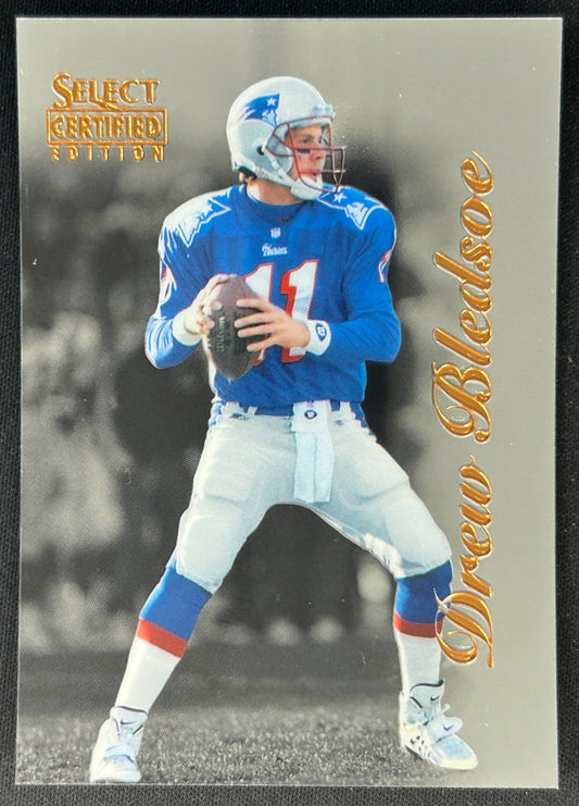 Drew Bledsoe 1996 Select Certified Blue Patriots - Front
