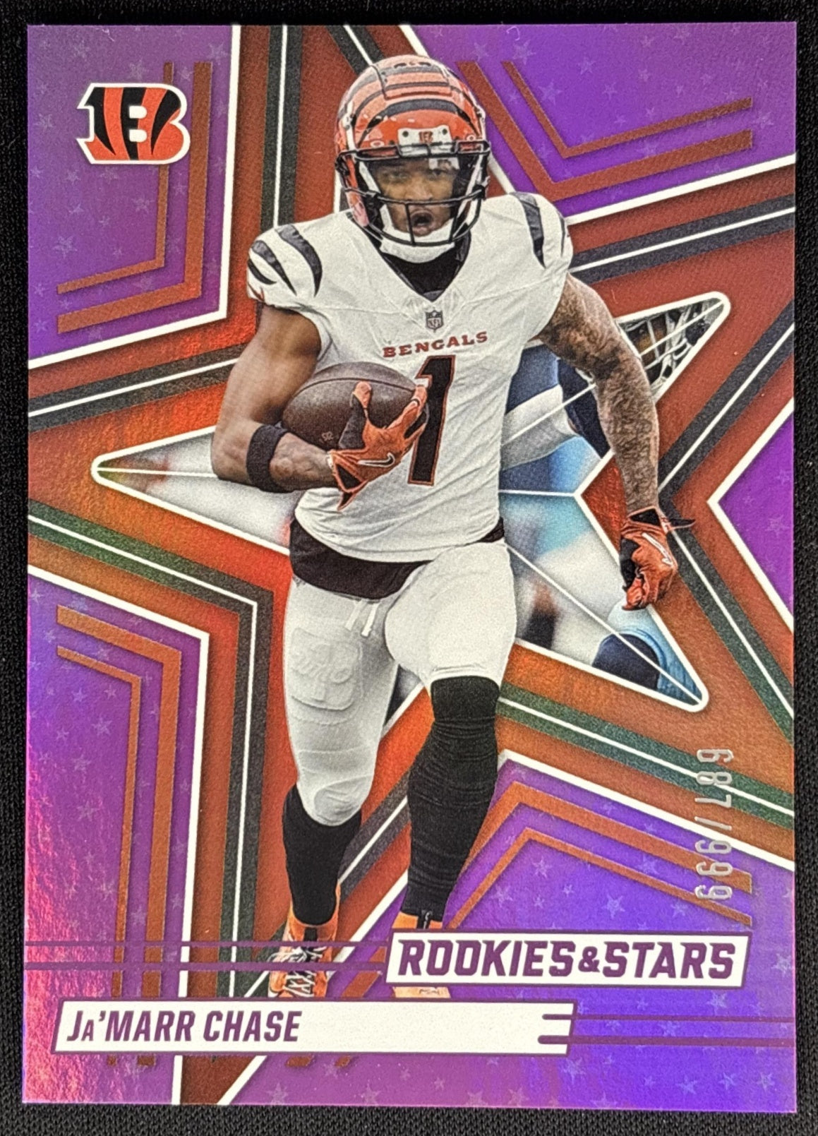 Ja'Marr Chase 2025 Panini Rookies & Stars Purple /999