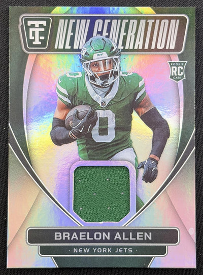 Braelon Allen 2024 Panini Totally Certified New Generation Jerseys Jets