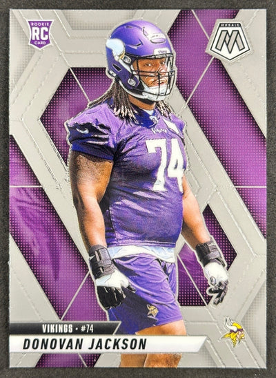 Donovan Jackson 2025 Mosaic Rookies Vikings Sports Trading Card