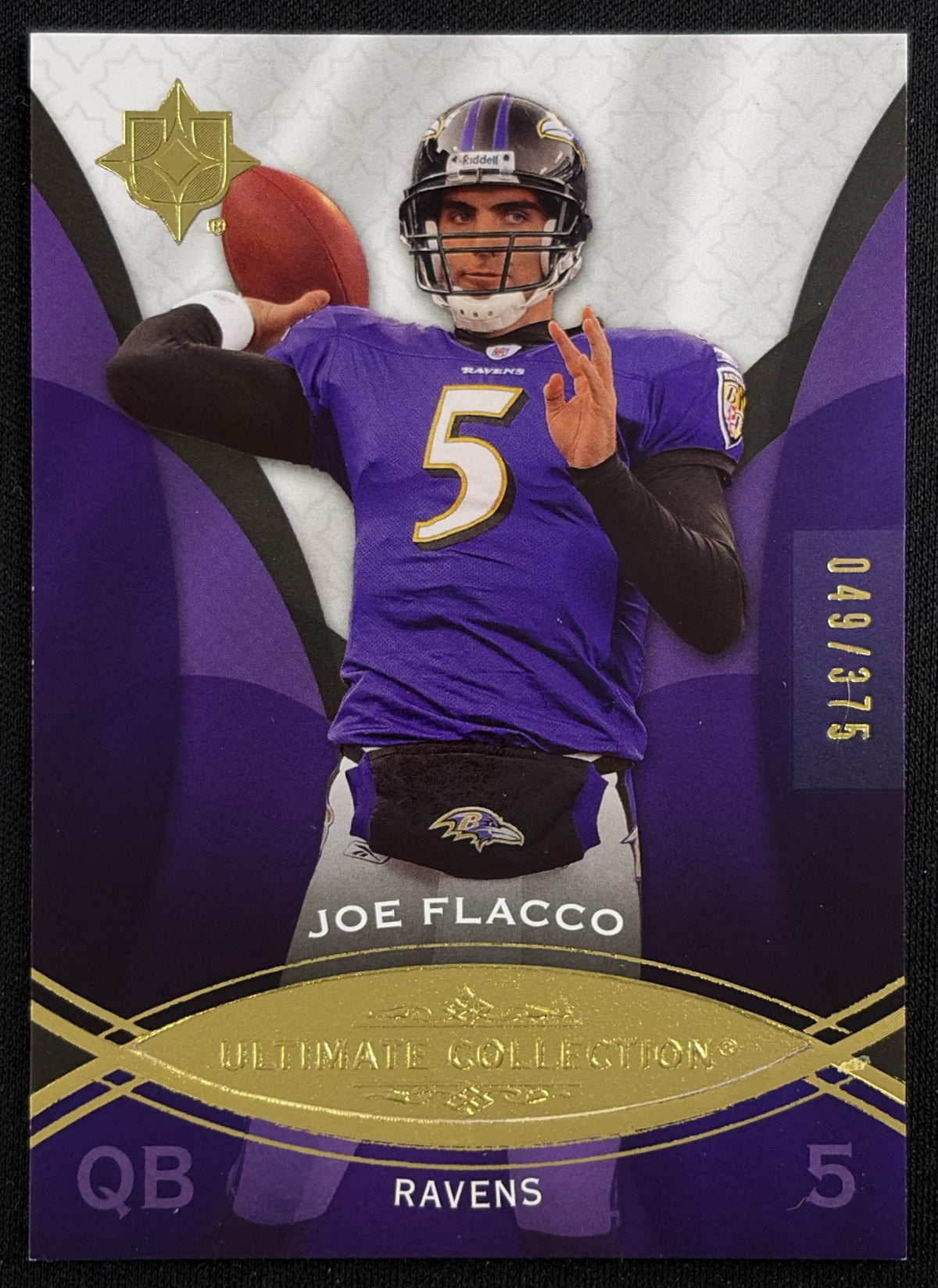 Joe Flacco 2009 Upper Deck Ultimate Collection /375 Ravens Baltimore Ravens Sports Trading Card