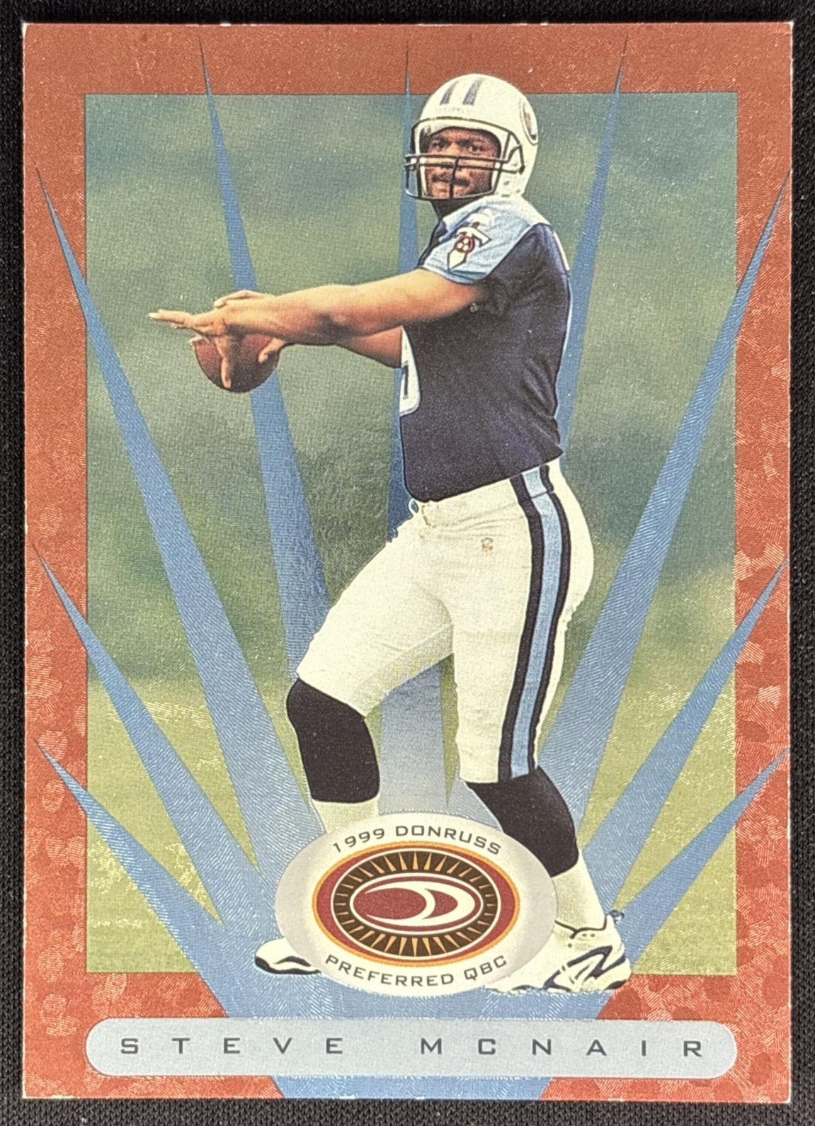 Steve McNair 1999 Donruss Preferred QBC Titans front