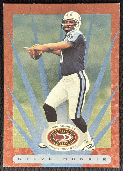Steve McNair 1999 Donruss Preferred QBC Titans front