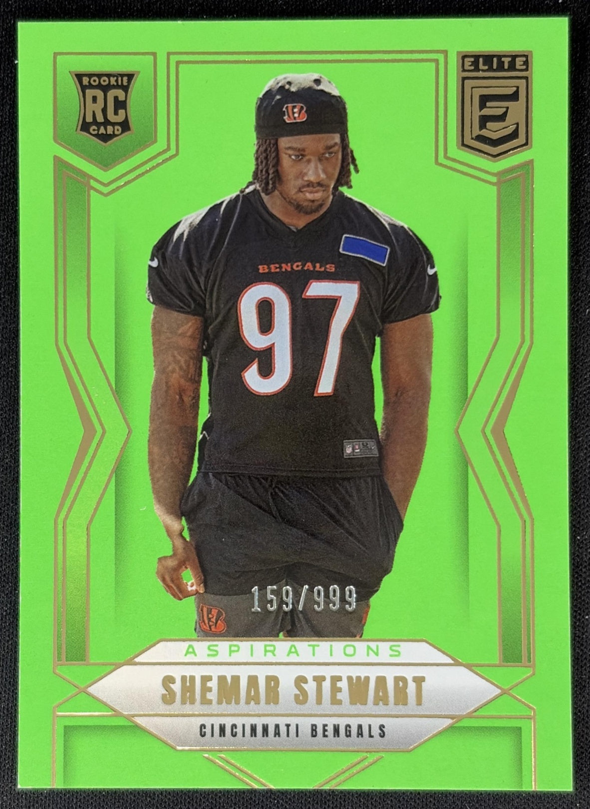 Shemar Stewart 2025 Panini Donruss Elite Rookies /999 Bengals front