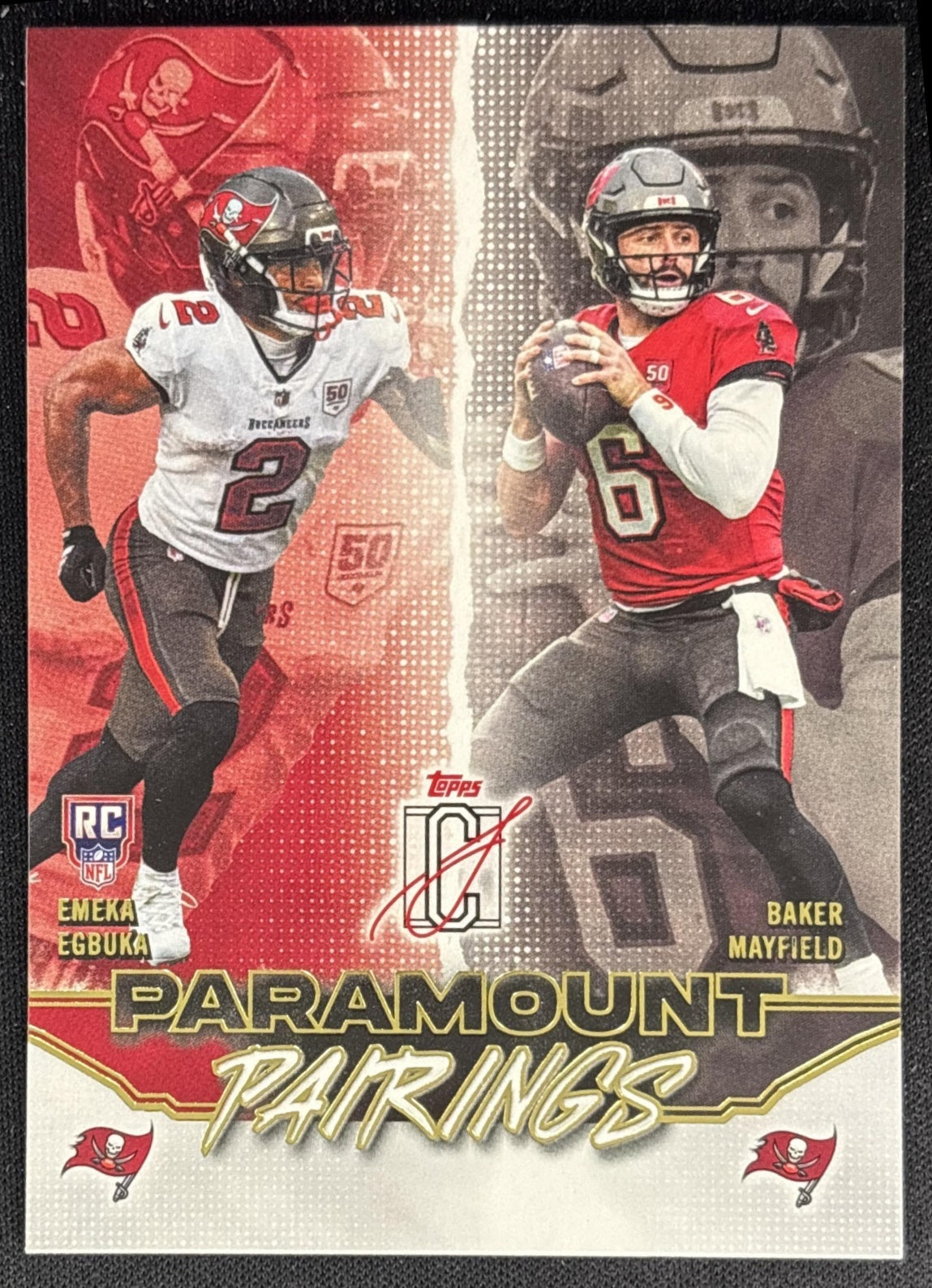 Baker Mayfield Emeka Egbuka 2025 Signature Class Paramount Pairings Buccaneers