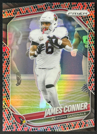 James Conner 2025 Prizm Snakeskin Cardinals - front