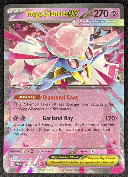 Mega Diancie ex 2025 Pokemon Phantasmal Flames front