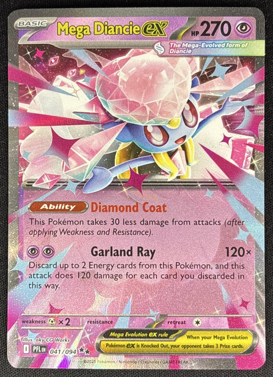 Mega Diancie ex 2025 Pokemon Phantasmal Flames front