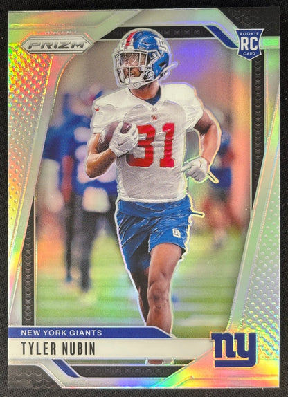 Tyler Nubin 2024 Panini Prizm Silver Giants Sports Trading Cards