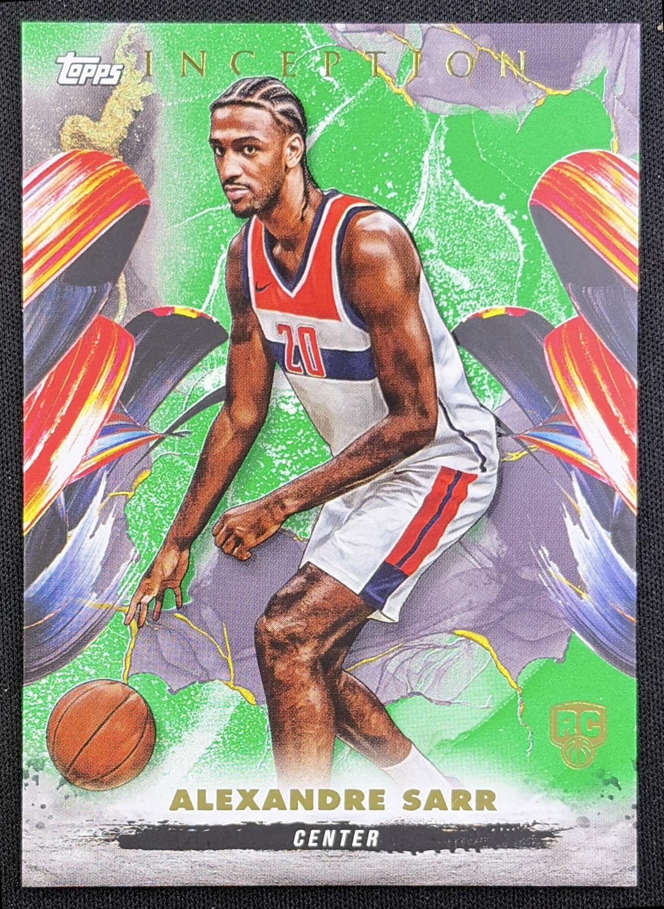 Alexandre Sarr 2024 Topps Inception Green Wizards