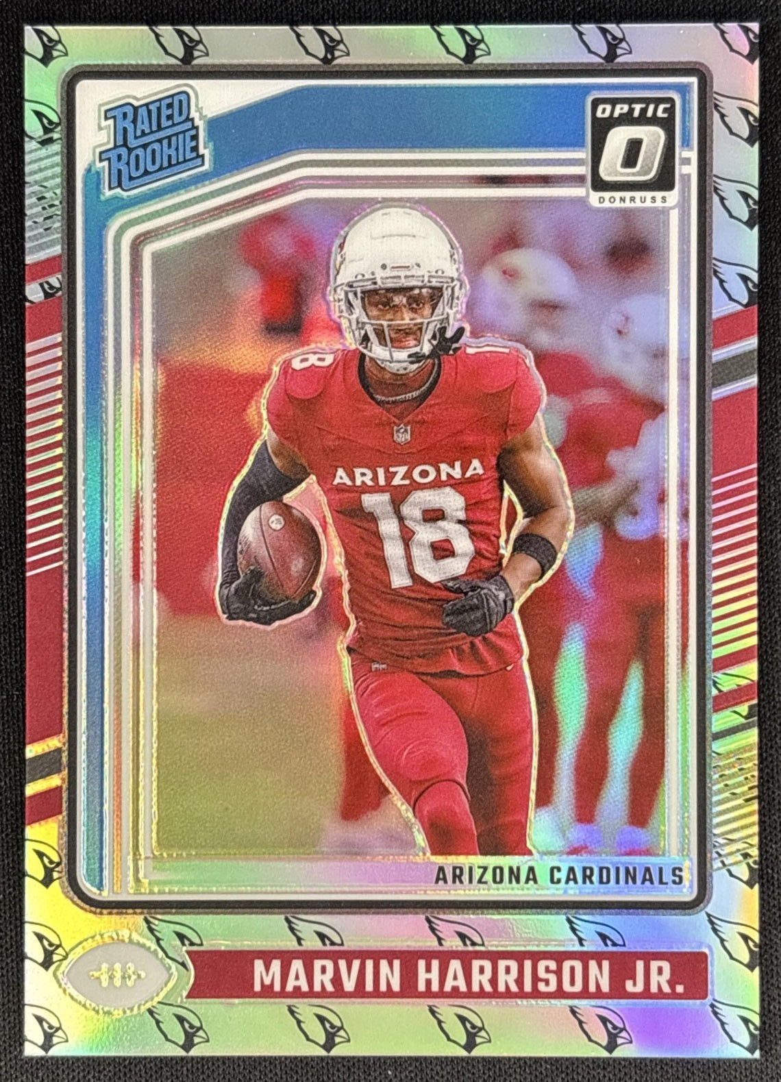 Marvin Harrison Jr. 2024 Panini Donruss Optic Team Logo /32 Cardinals Sports Trading Card