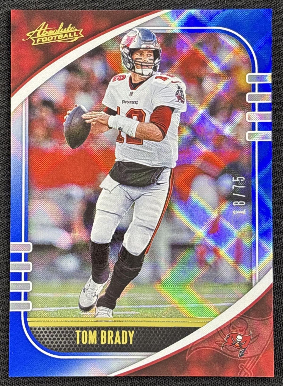Tom Brady 2020 Panini Absolute Blue Diamonds /75 Buccaneers