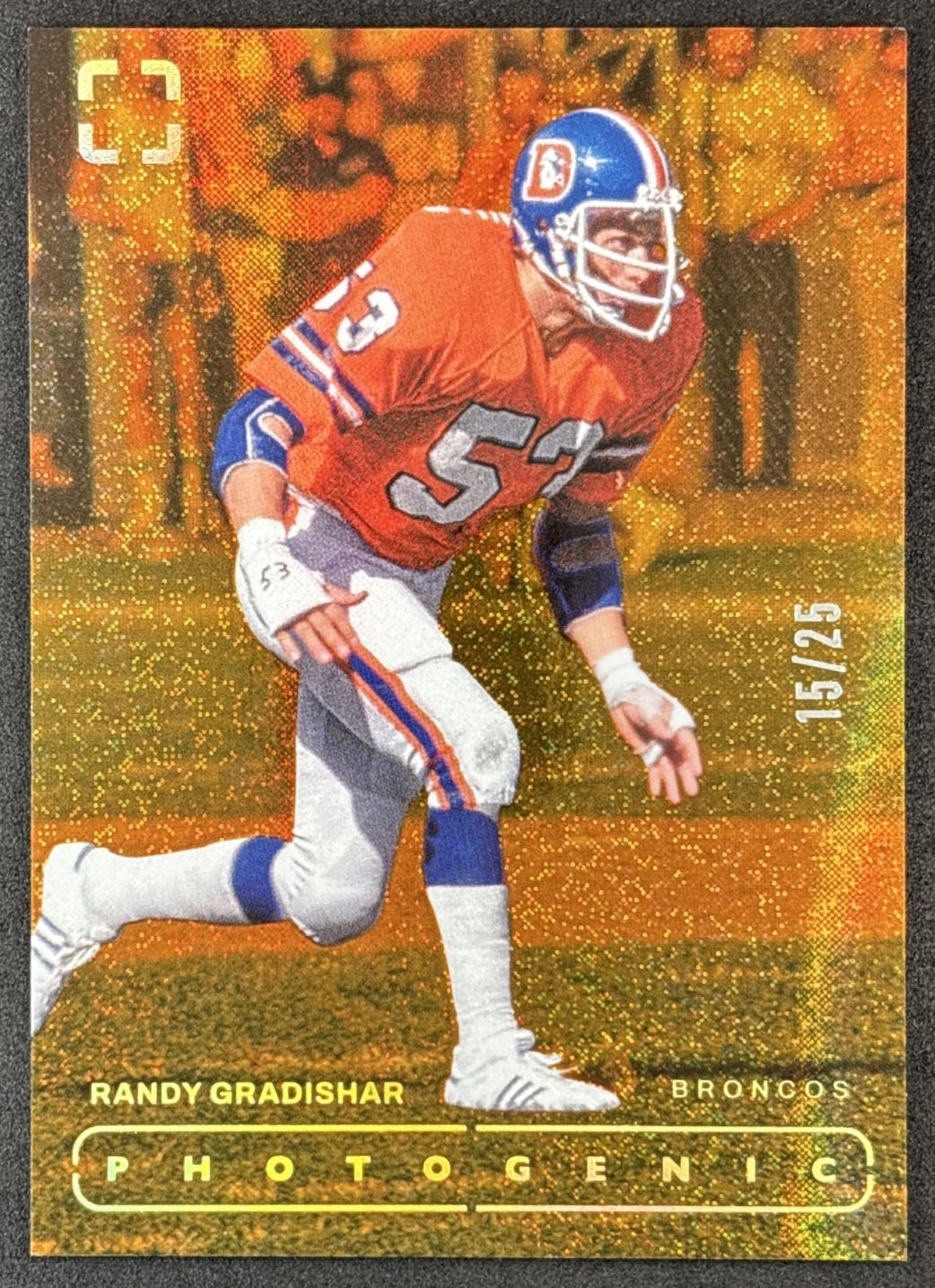 Randy Gradishar 2024 Panini Photogenic Orange /25 Broncos