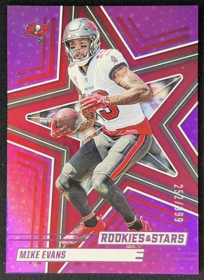 Mike Evans 2025 Panini Rookies & Stars Purple /999 Buccaneers Sports Trading Cards