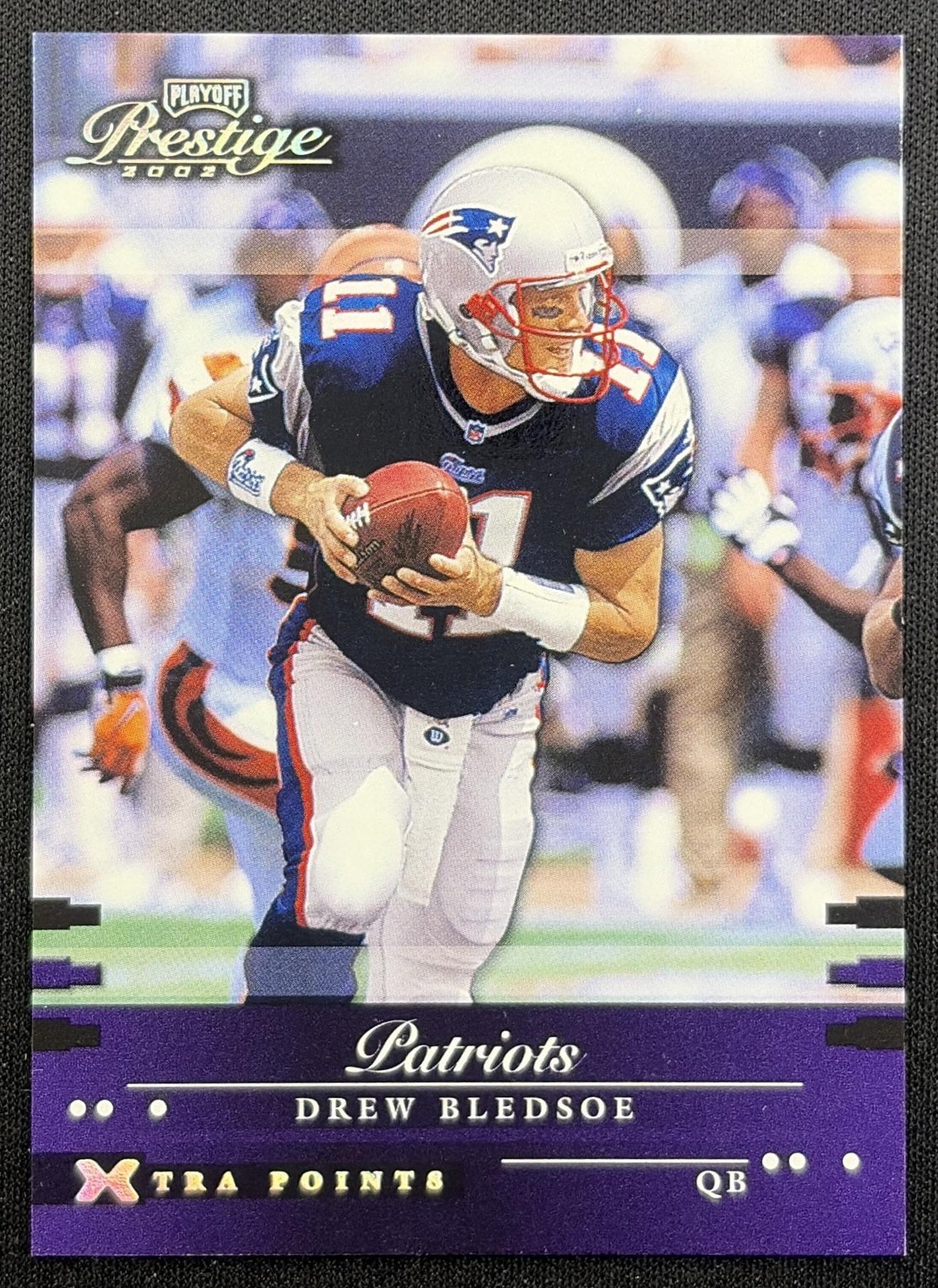 Drew Bledsoe 2002 Playoff Prestige Patriots front