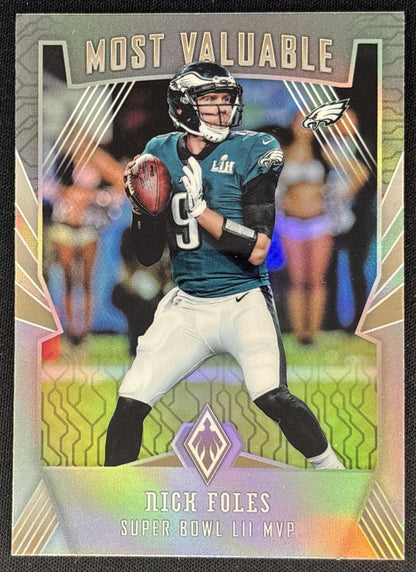 Nick Foles 2018 Panini Phoenix Most Valuable Eagles - Philadelphia Eagles