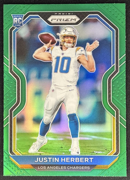 Justin Herbert 2020 Panini Prizm Green Chargers