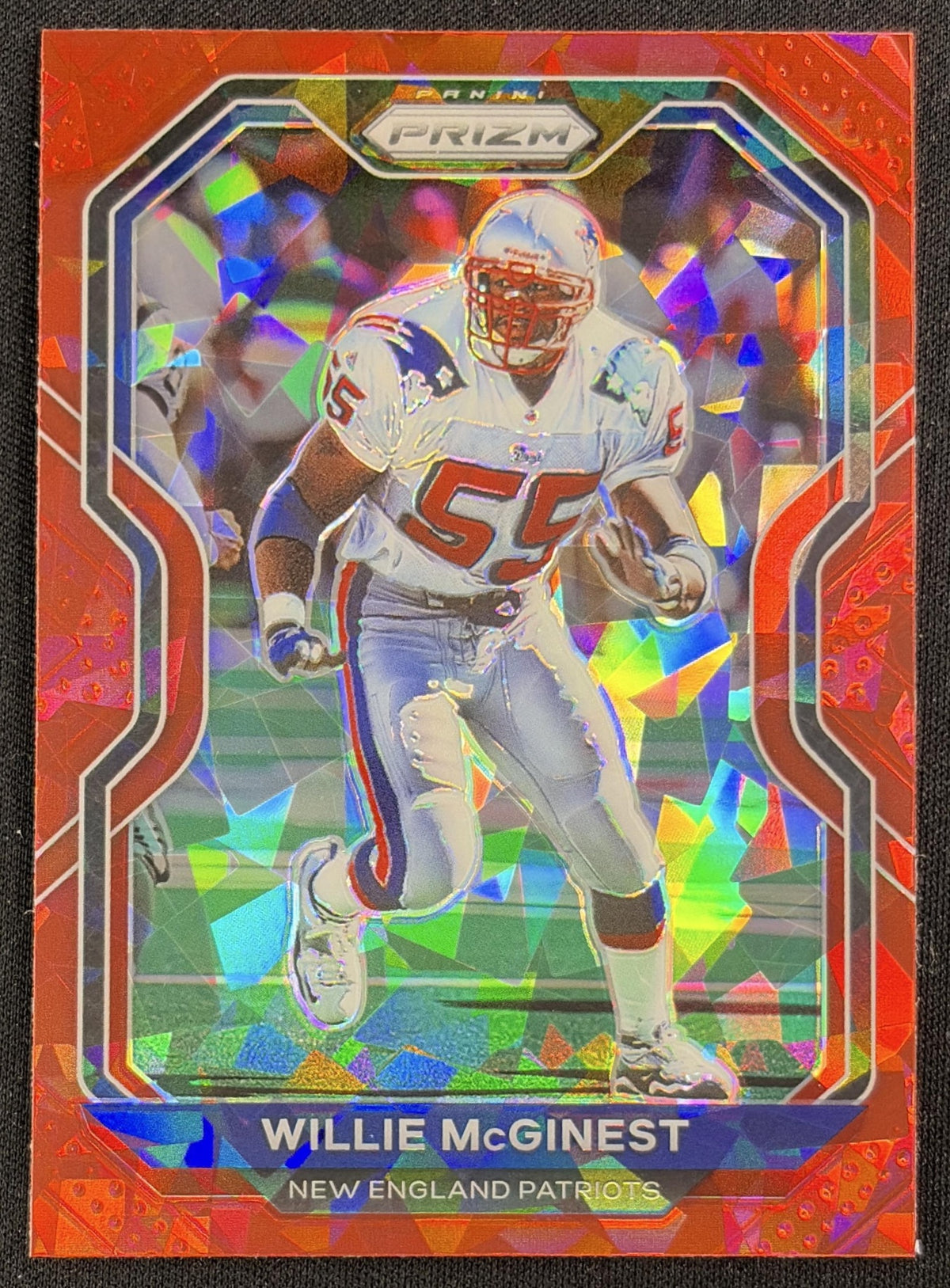 Willie McGinest 2020 Panini Prizm Red Ice Patriots Sports Trading Card