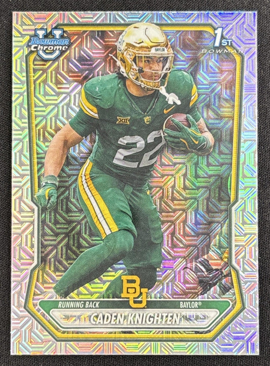 Caden Knighten 2026 Bowman Chrome Prospects Mojo Refractor Bears