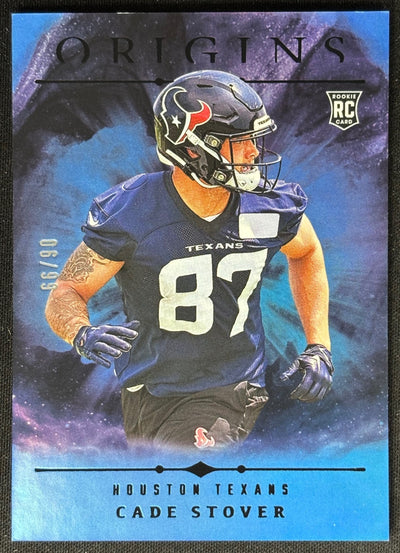 Cade Stover 2024 Origins Rookies Blue /99 Texans - Front