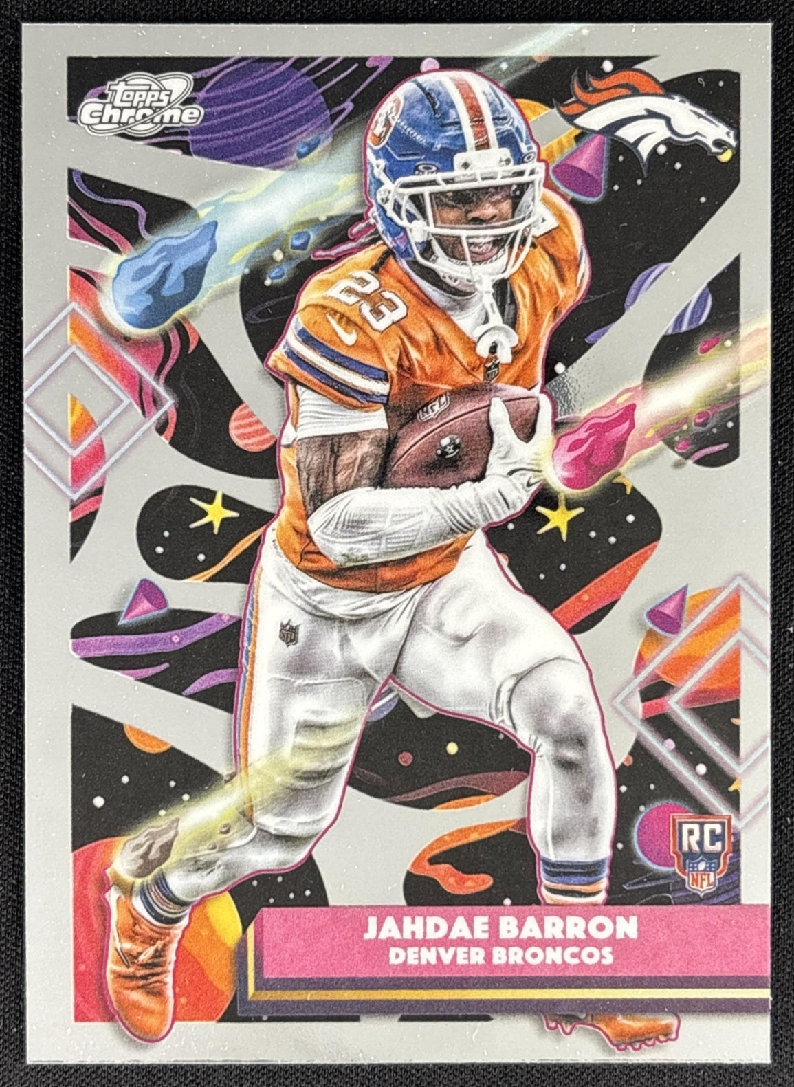 Jahdae Barron 2025 Topps Cosmic Chrome Broncos