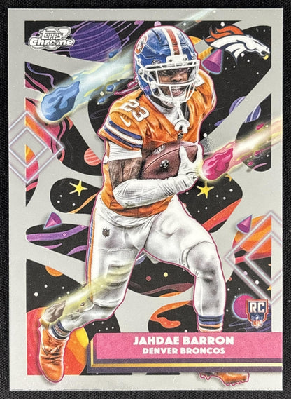 Jahdae Barron 2025 Topps Cosmic Chrome Broncos