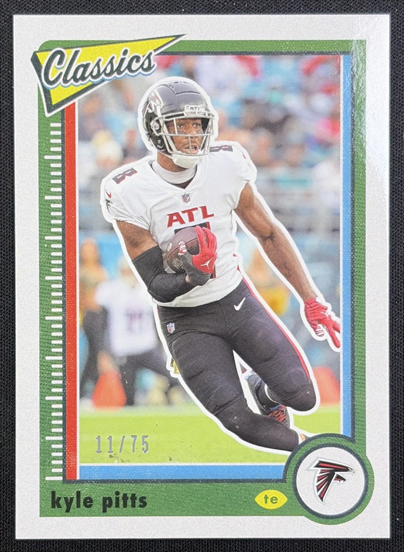 Kyle Pitts 2021 Panini Classics Blue Back /75 Falcons front