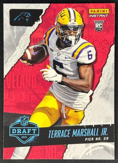 Terrace Marshall Jr. 2021 Instant NFL Draft Night Panthers Sports Trading Card
