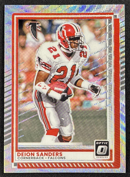 Deion Sanders 2025 Panini Donruss Optic Wave Prizm /300 Falcons