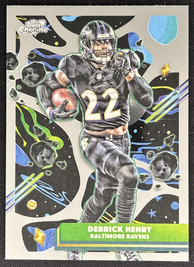 Derrick Henry 2025 Topps Cosmic Chrome Ravens Sports Trading Cards