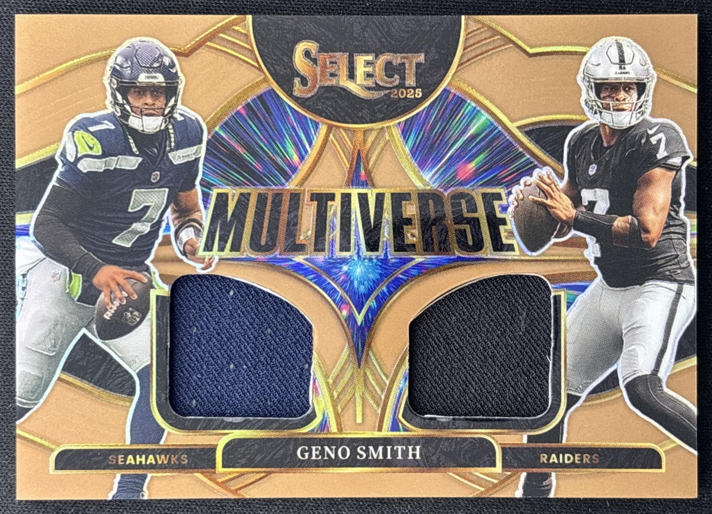 Geno Smith 2025 Panini Select Multiverse Jerseys Copper Prizm /49 front