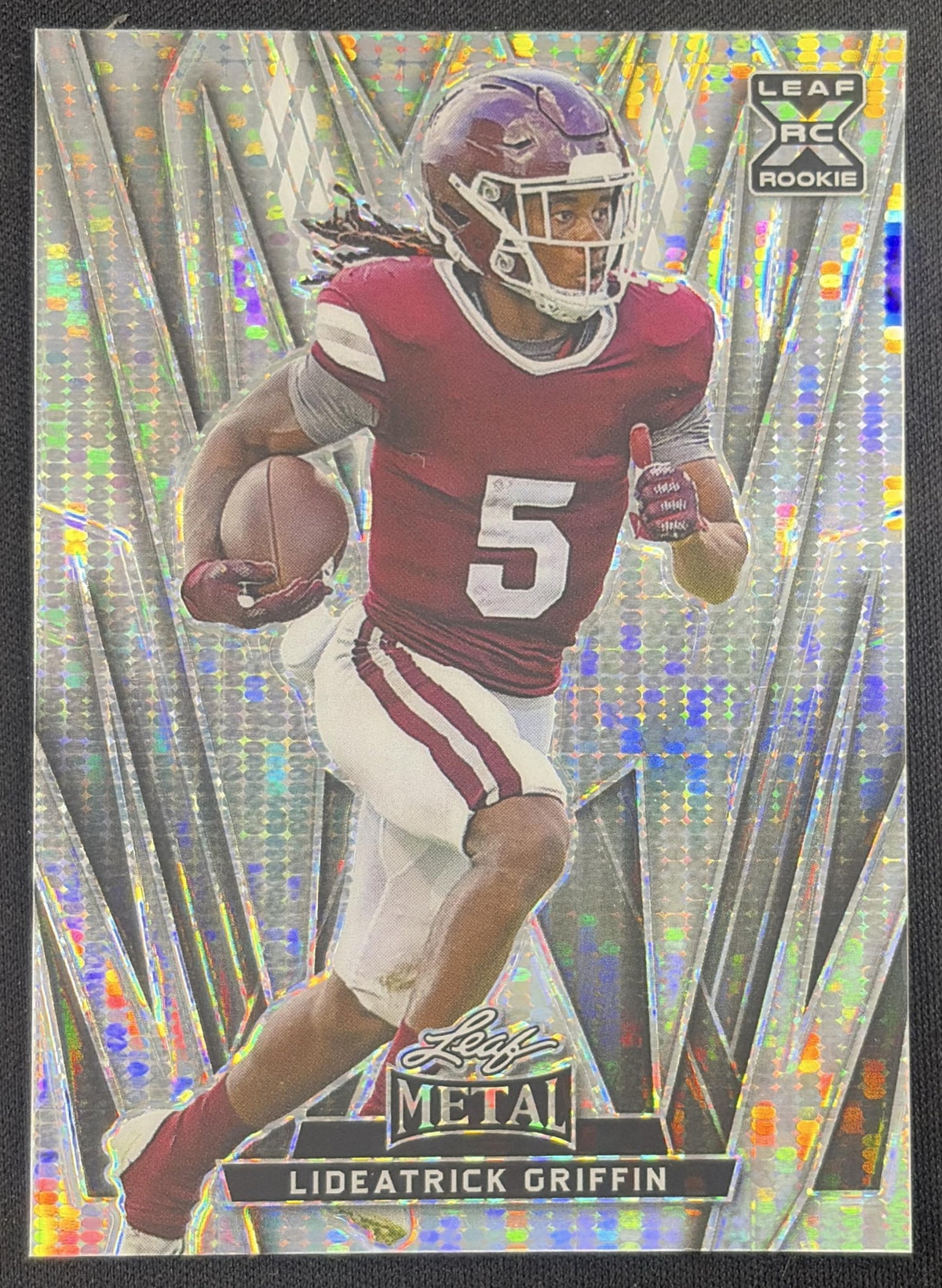 Lideatrick Griffin 2024 Leaf Metal Pulsar Silver /10 Bulldogs Sports Trading Card