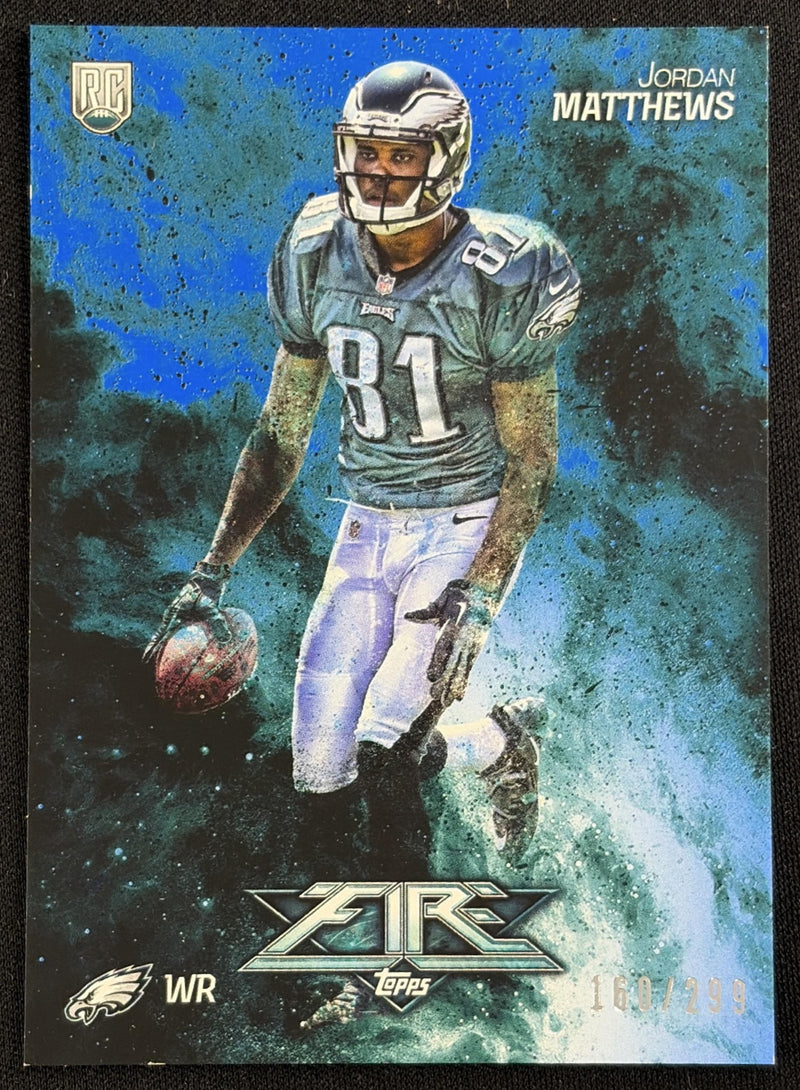 Jordan Matthews 2014 Topps Fire Blue /299 Eagles