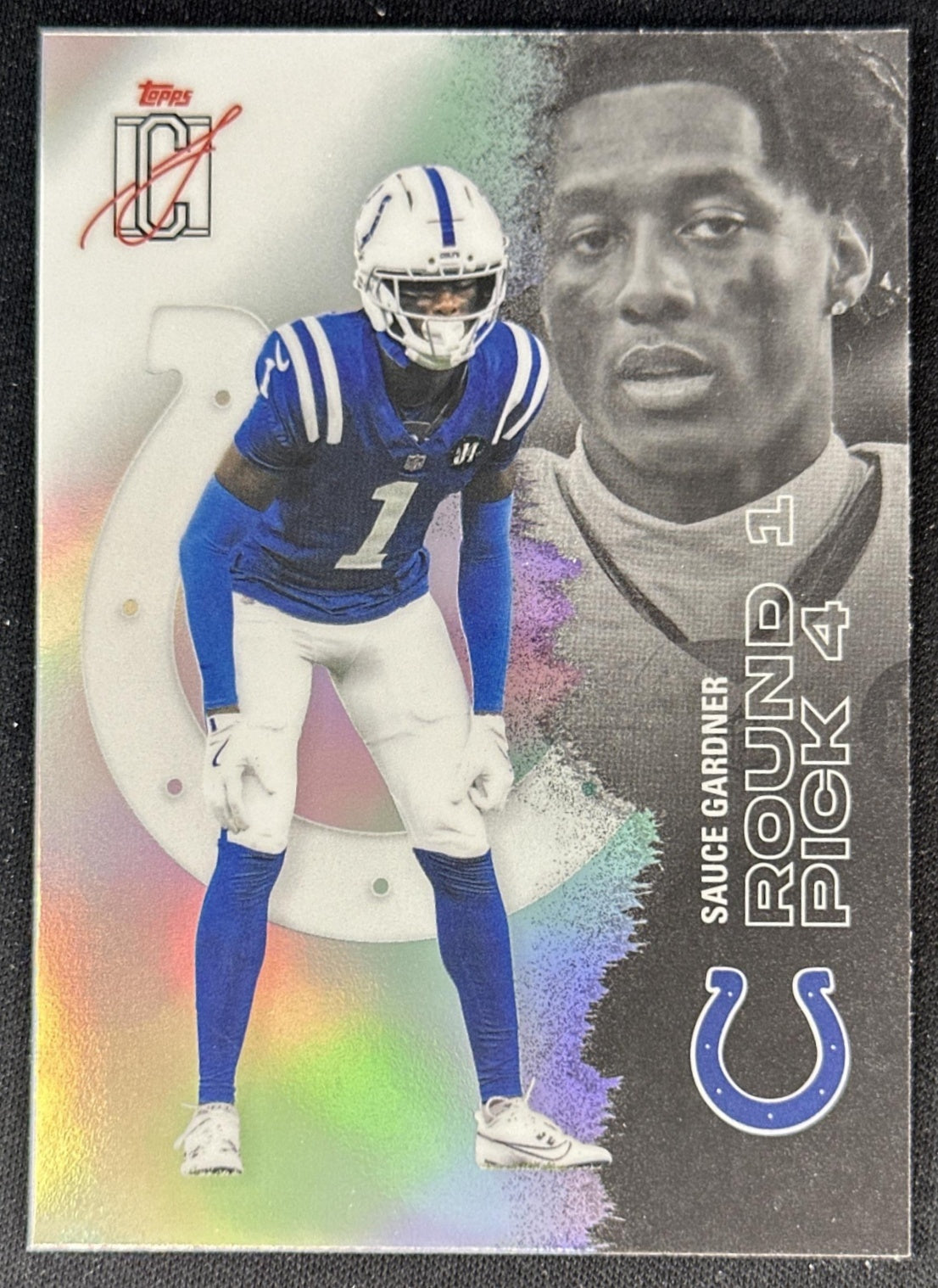 Sauce Gardner 2025 Topps Signature Class Chrome Veteran White Refractor Colts front