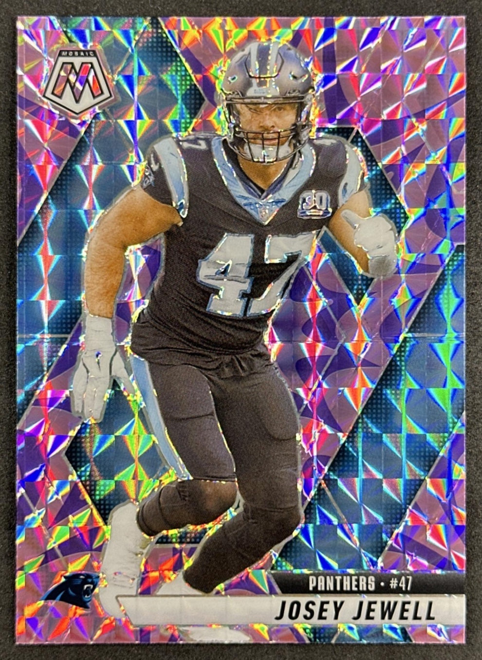 Josey Jewell 2025 Panini Mosaic Reactive Purple Prizm Panthers