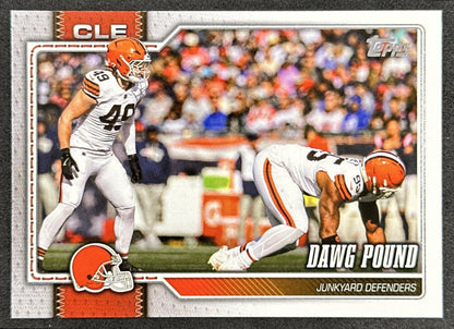 Dawg Pound 2026 Topps Flagship Browns Sports Trading Cards